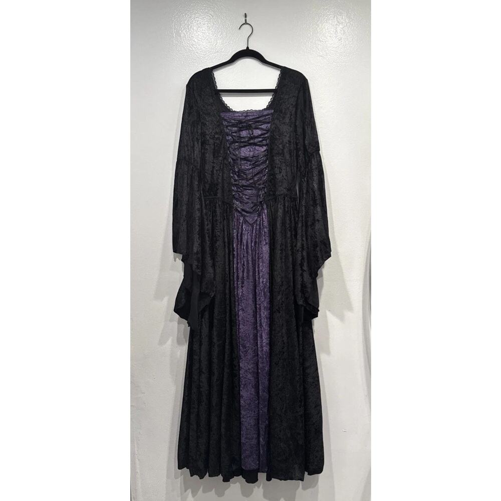 Legends By Jojo Bejano Whimsigoth Gothic Princess Dress‎ Black Purple Velvet 2X
